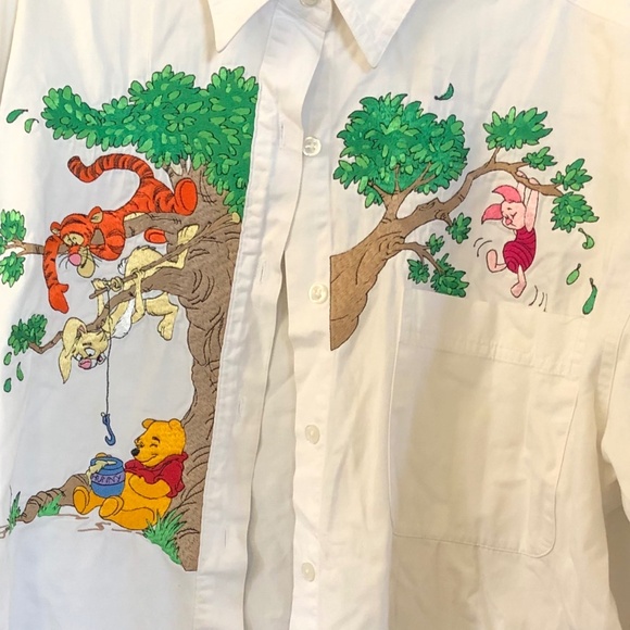 Disney Embroidered Shirt SZ  L 100% Cotton - Picture 1 of 4